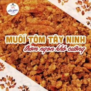 muối tôm chay hồng gấm loại 1 thơm cay