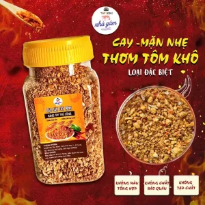 muối tôm tây ninh hồng gấm dành cho người ăn mặn cay thơm tôm khô