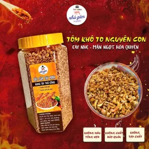 muối tôm tây ninh loại thượng hạng của hồng gấm tôm kho to nguyên con