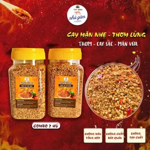 combo 2 hũ muối tôm tây ninh nhà hồng gấm